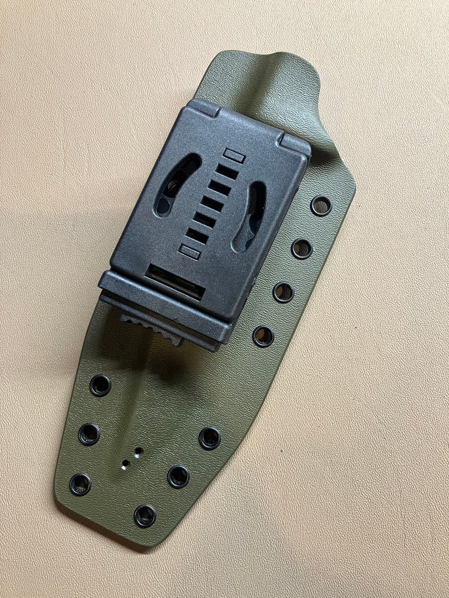 Cold Steel SRK (in CPM-3V) Custom Kydex Sheath | Black & OD Green | Combat Loop + Extra Hardware