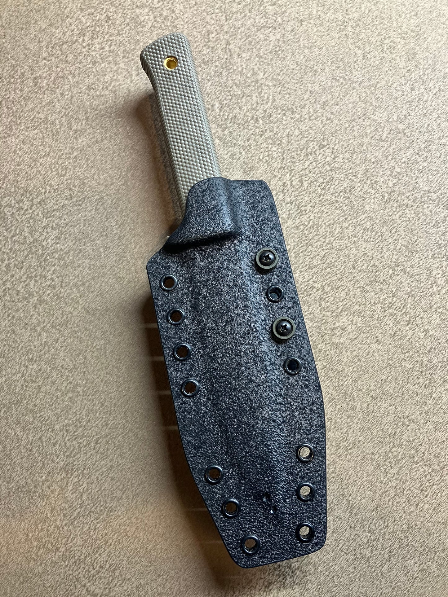 Cold Steel SRK (in CPM-3V) Custom Kydex Sheath | Black & OD Green | Combat Loop + Extra Hardware