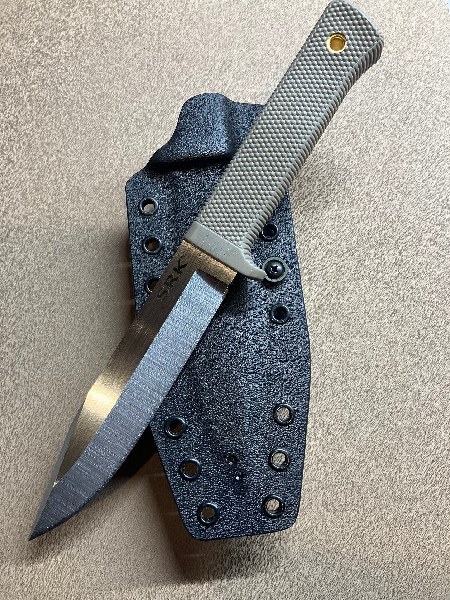Cold Steel SRK (in CPM-3V) Custom Kydex Sheath | Black & OD Green | Combat Loop + Extra Hardware