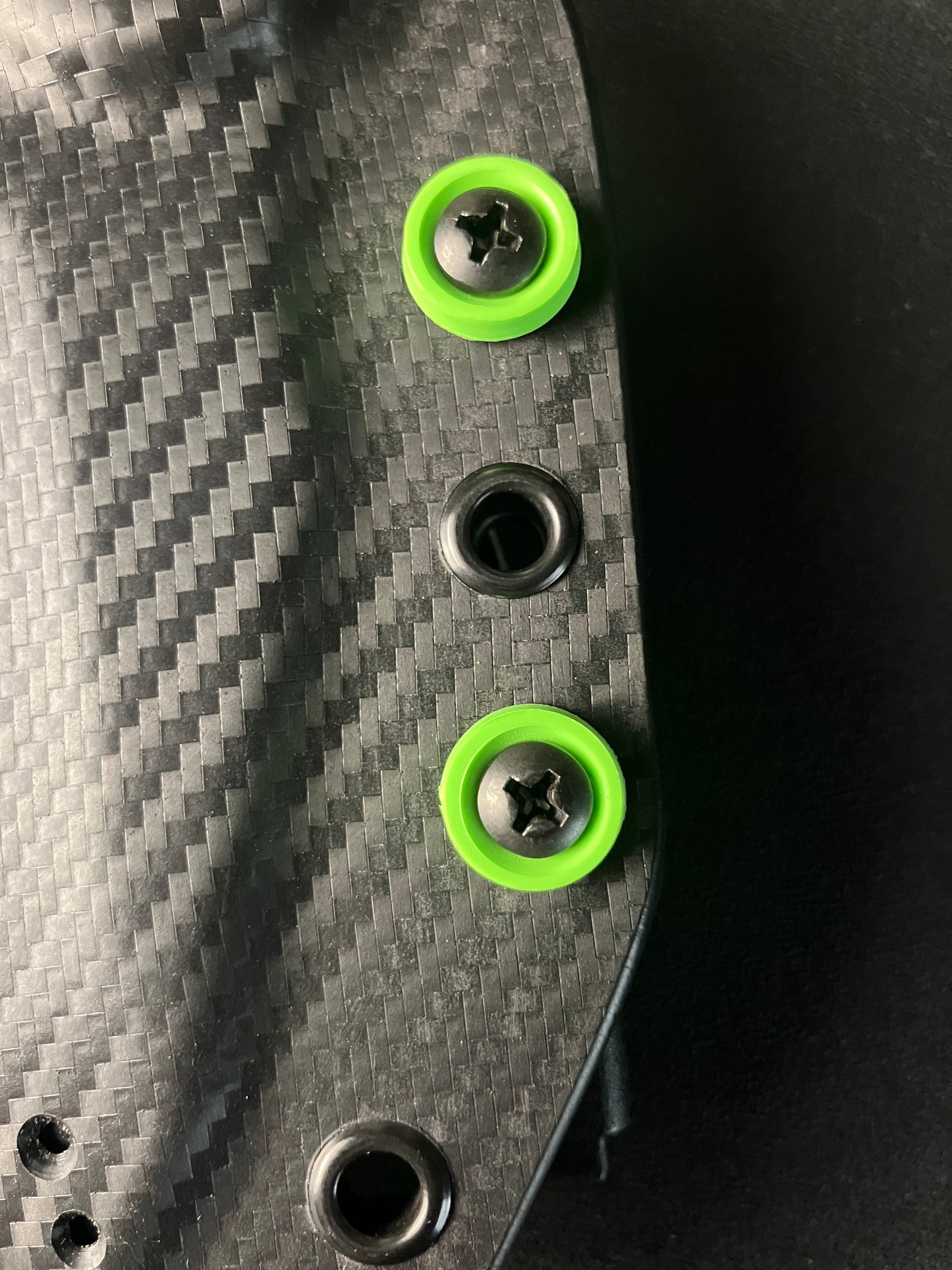 Elite Kydex Sheath for KA-BAR TDI Hinderer Hellfire | Carbon Fiber & Toxic Green |