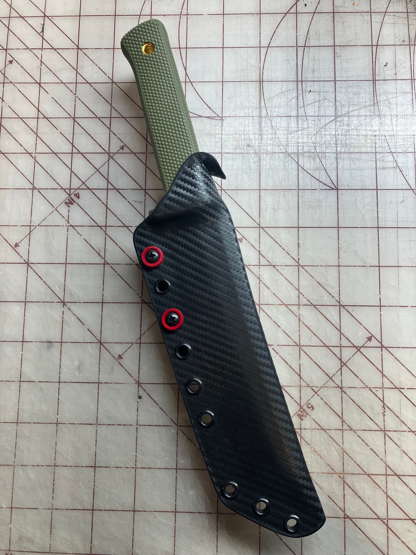 Black Carbon Fiber Sheath for Cold Steel Recon Tanto – Built for Adventure, Ready for Action! (Sheath Only)