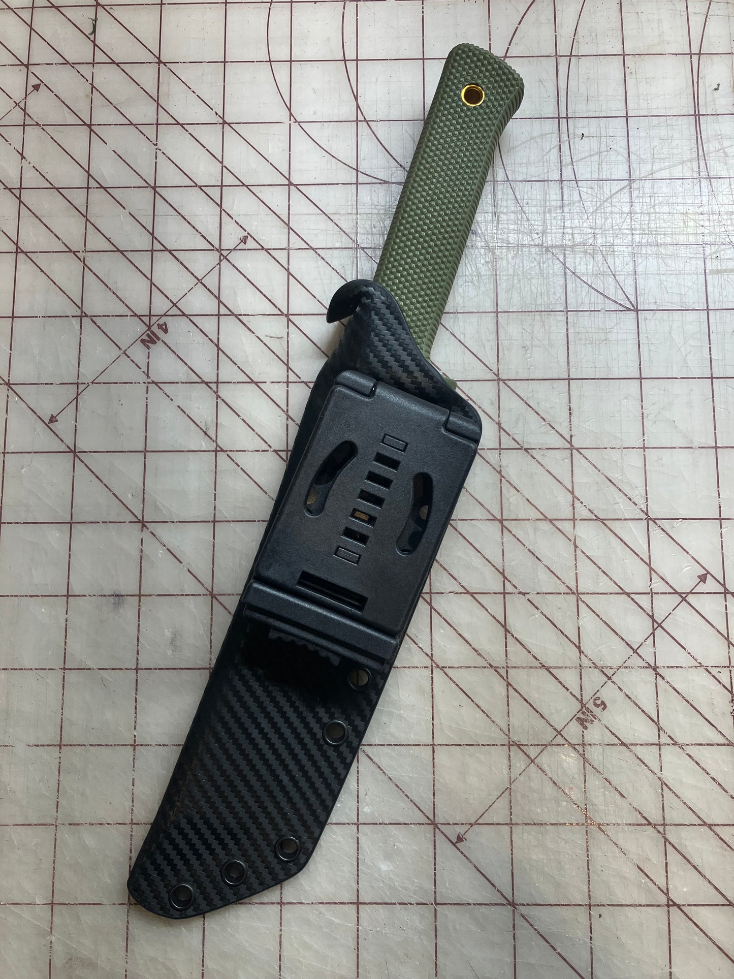 Black Carbon Fiber Sheath for Cold Steel Recon Tanto – Built for Adventure, Ready for Action! (Sheath Only)