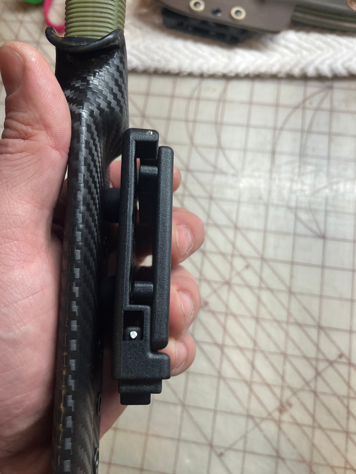 Black Carbon Fiber Sheath for Cold Steel Recon Tanto – Built for Adventure, Ready for Action! (Sheath Only)