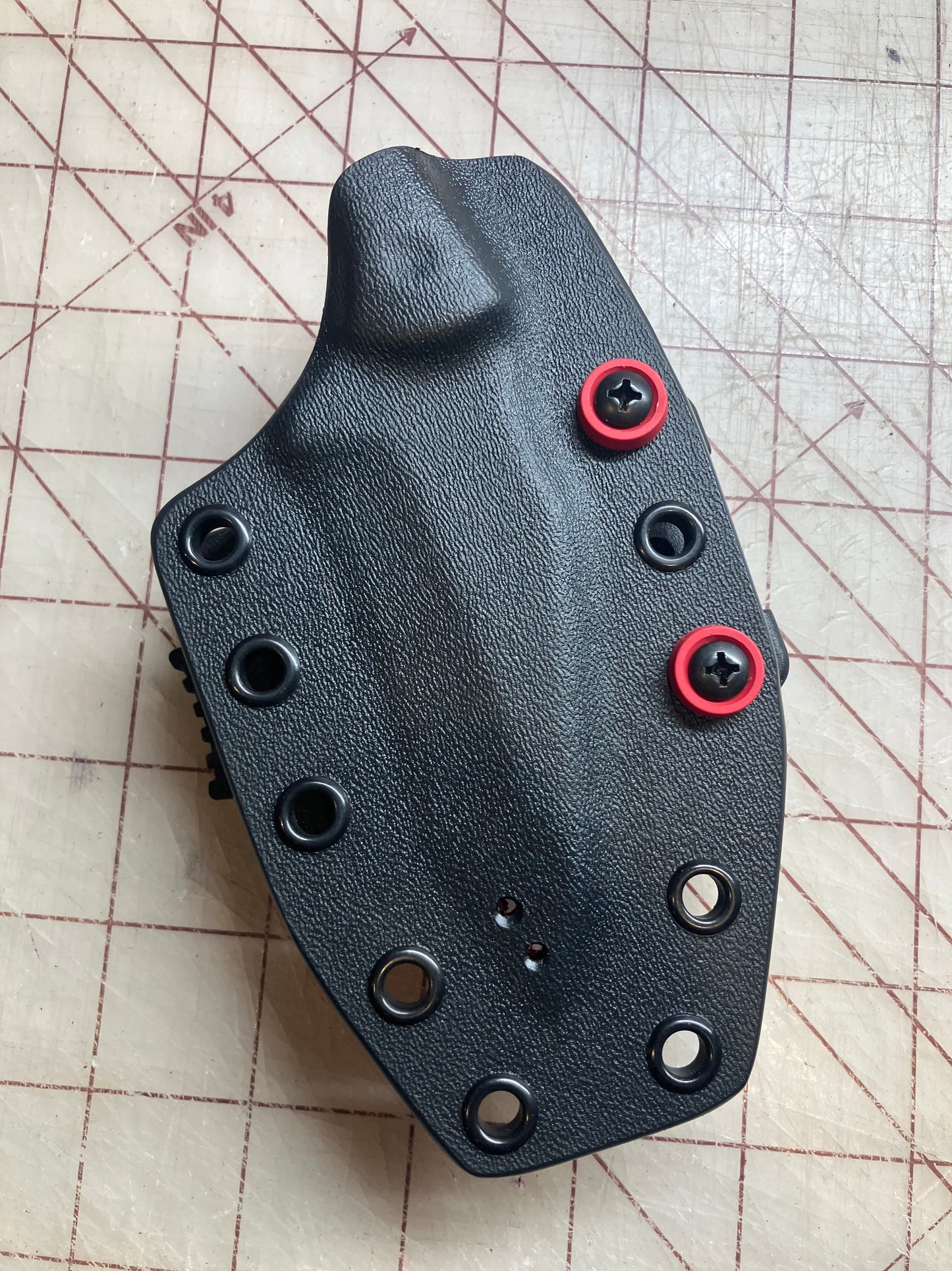 Elite Kydex Sheath for KA-BAR TDI Hinderer Hellfire | Black & EMT Red | Ready for Action!