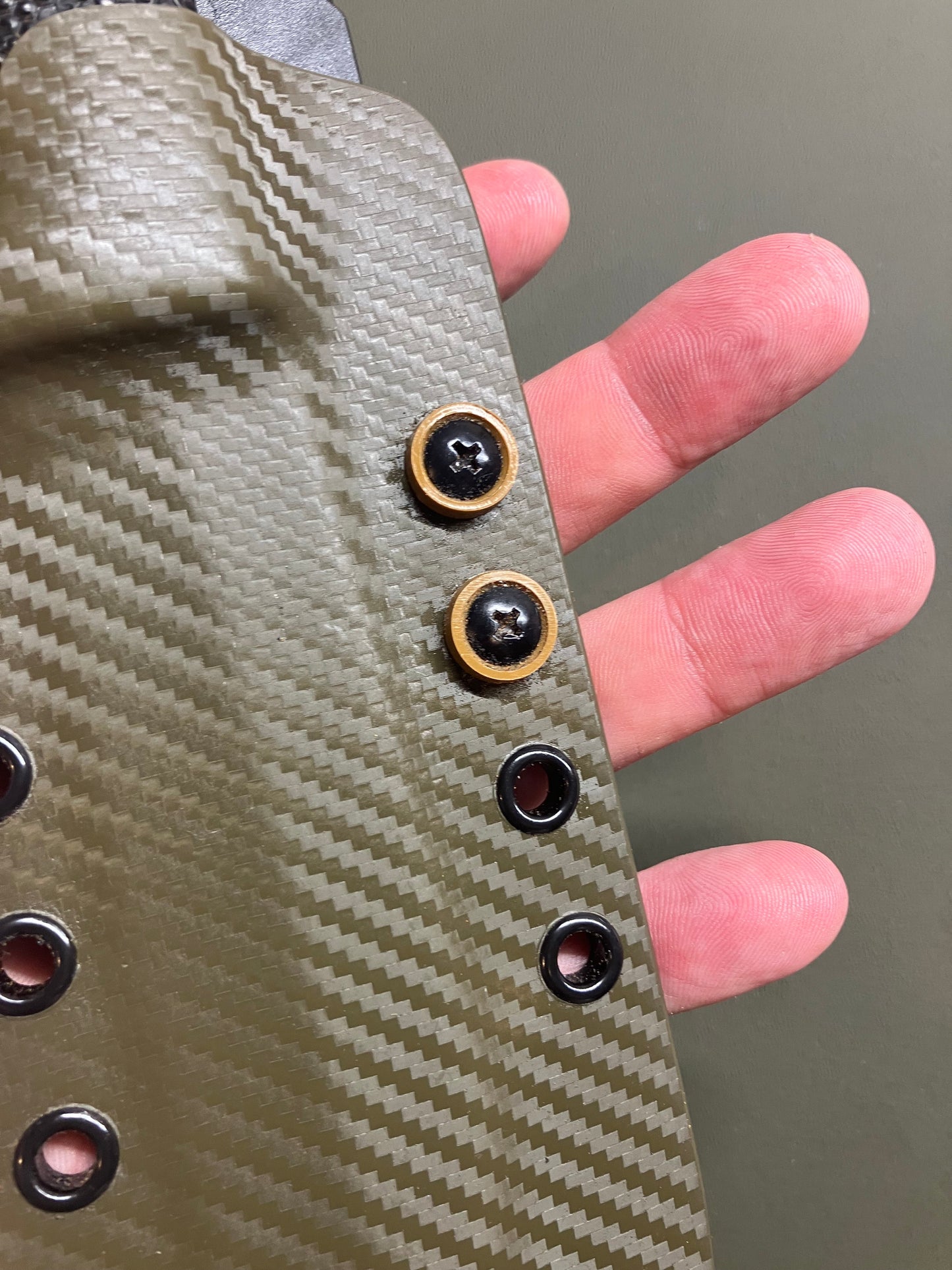 Cold Steel SRK Custom Sheath | OD Green Carbon Fiber & Coyote Tan