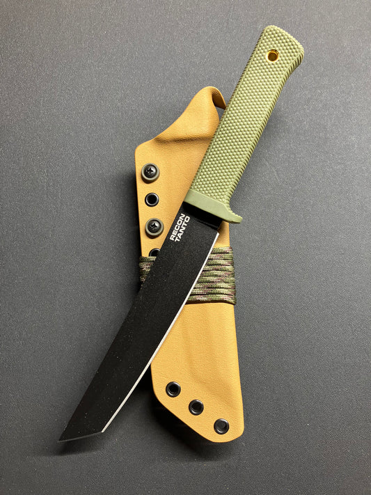 Cold Steel Recon Tanto in SK5 + Coyote Tan Custom Taco Sheath