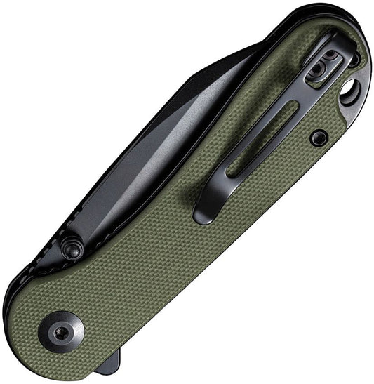 Civivi Elementum Linerlock – OD Green G10 w/ Black Wharncliffe Blade