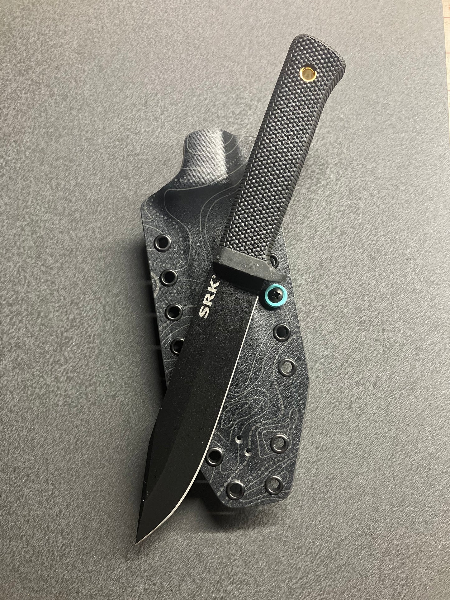 SRK sheathCold Steel SRK Custom Sheath | Topo & Tiff Blue