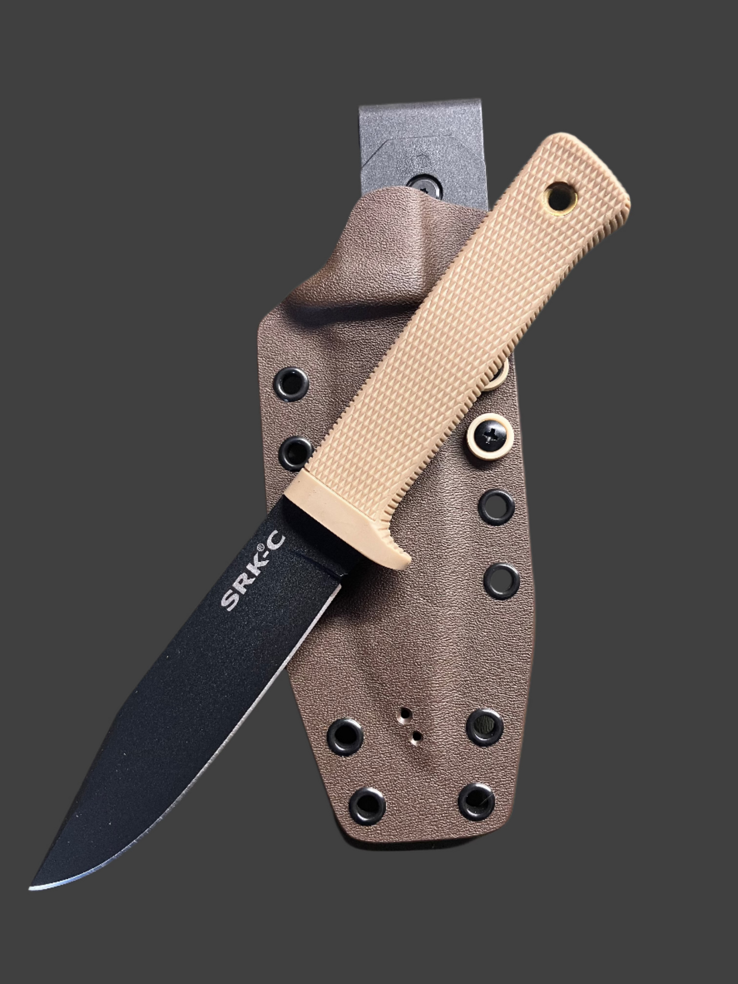 Cold Steel SRK Compact with Chocolate/Coyote Tan Kydex Sheath