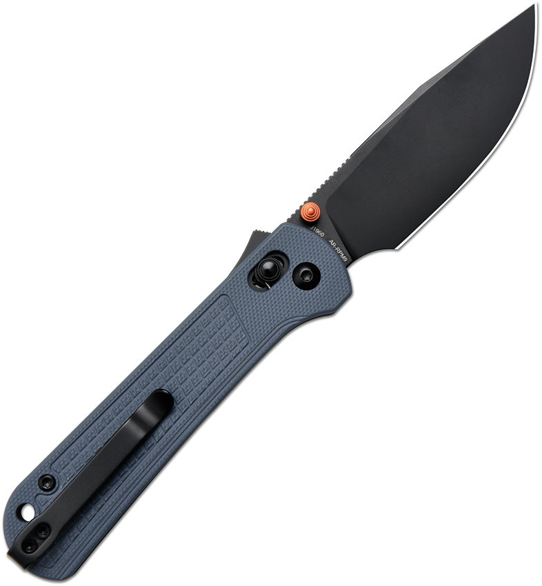 CJRB Bolt AR‑RPM9 Recoil Lock Folding Knife – Blue-Gray G10 & Black Blade