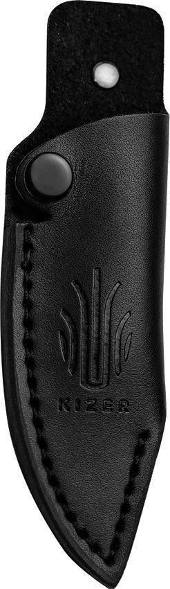 Kizer Mini Harpoon Fixed Blade 🔥 Sleek Black Blade & See-Through Yellow Handle